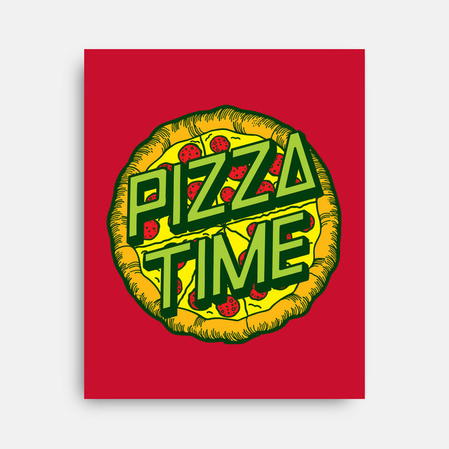 Cowabunga! It's Pizza Time!-none stretched canvas-dalethesk8er
