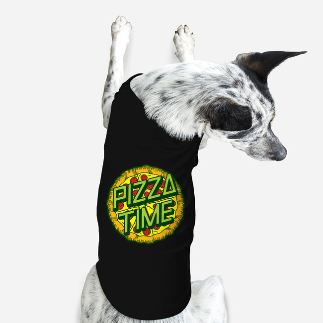Cowabunga! It's Pizza Time!-dog basic pet tank-dalethesk8er