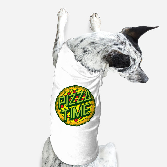 Cowabunga! It's Pizza Time!-dog basic pet tank-dalethesk8er