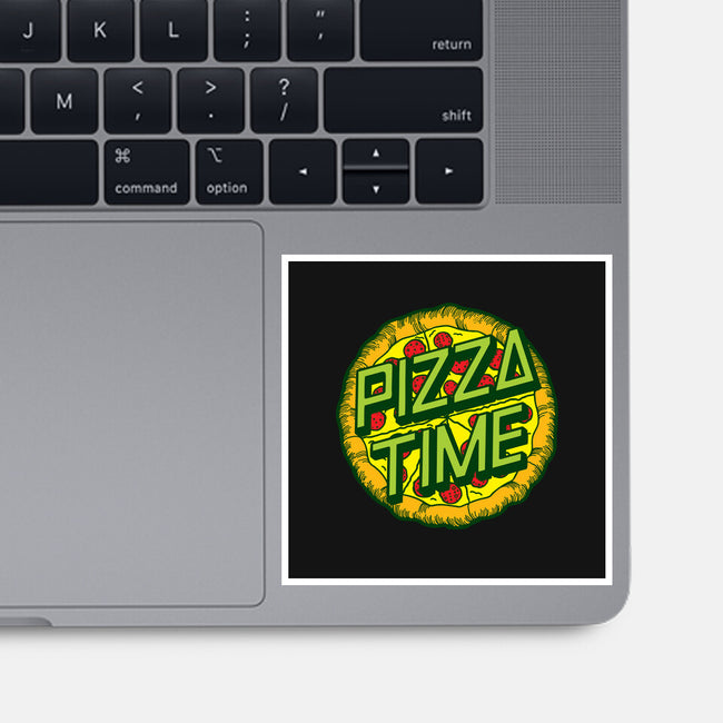 Cowabunga! It's Pizza Time!-none glossy sticker-dalethesk8er