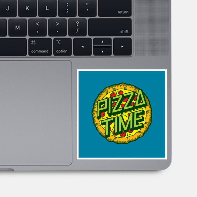 Cowabunga! It's Pizza Time!-none glossy sticker-dalethesk8er