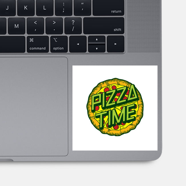 Cowabunga! It's Pizza Time!-none glossy sticker-dalethesk8er