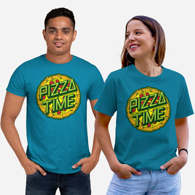 Cowabunga! It's Pizza Time!-unisex basic tee-dalethesk8er