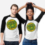 Cowabunga! It's Pizza Time!-unisex baseball tee-dalethesk8er