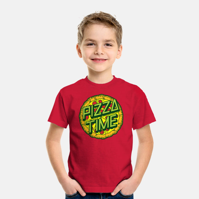 Cowabunga! It's Pizza Time!-youth basic tee-dalethesk8er