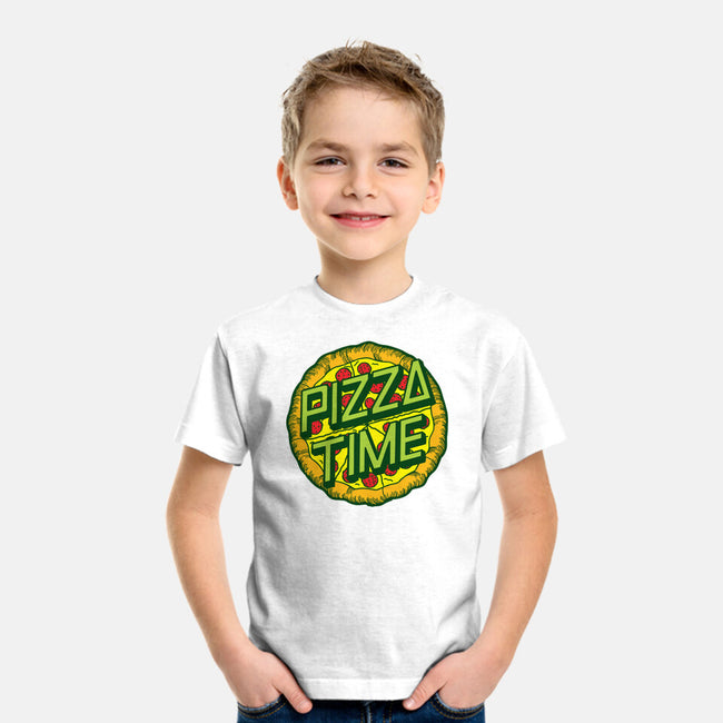 Cowabunga! It's Pizza Time!-youth basic tee-dalethesk8er