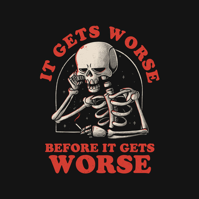 It Gets Worse-none adjustable tote bag-eduely