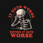 It Gets Worse-none adjustable tote bag-eduely