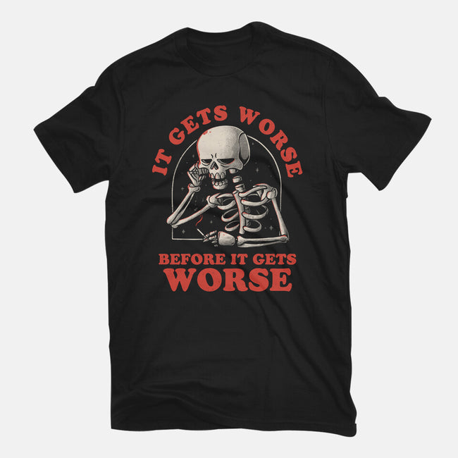 It Gets Worse-mens basic tee-eduely