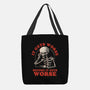 It Gets Worse-none basic tote bag-eduely