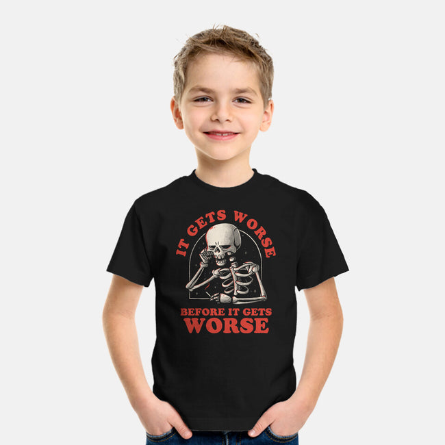 It Gets Worse-youth basic tee-eduely