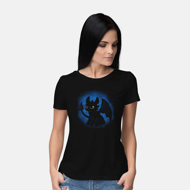 Night Fury-womens basic tee-Digital Magician