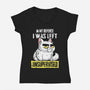 Unsupervised-womens v-neck tee-turborat14