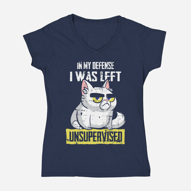 Unsupervised-womens v-neck tee-turborat14