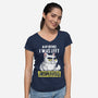 Unsupervised-womens v-neck tee-turborat14