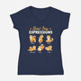 Good Boy Expressions-womens v-neck tee-eduely
