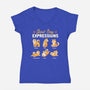 Good Boy Expressions-womens v-neck tee-eduely