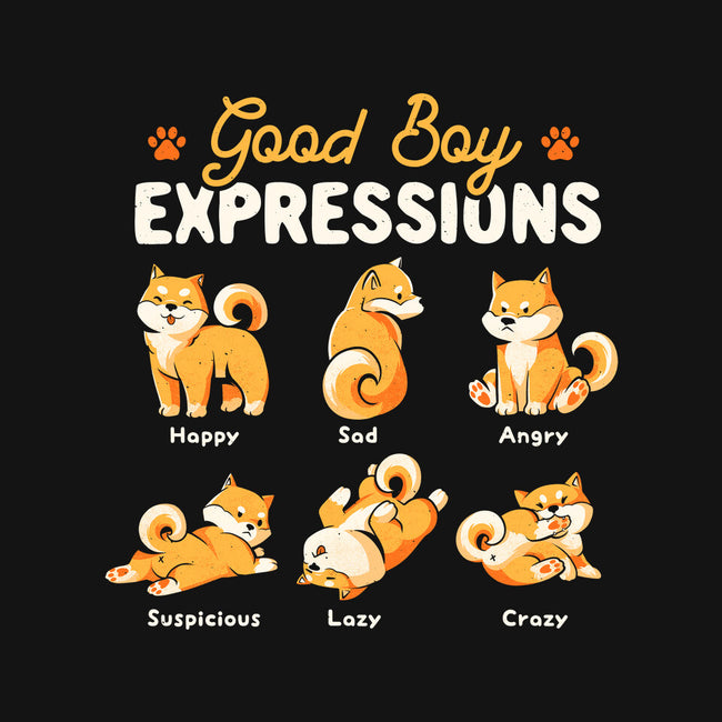 Good Boy Expressions-none polyester shower curtain-eduely