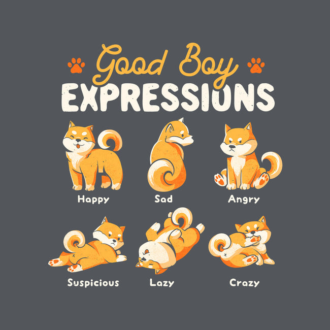 Good Boy Expressions-mens long sleeved tee-eduely