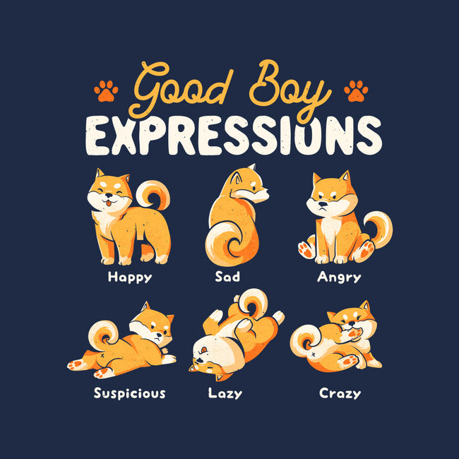 Good Boy Expressions-none stretched canvas-eduely