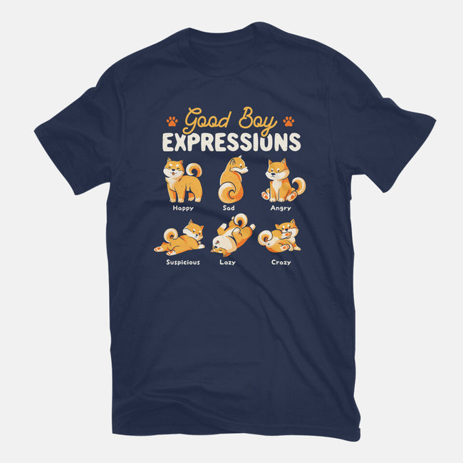 Good Boy Expressions-mens premium tee-eduely