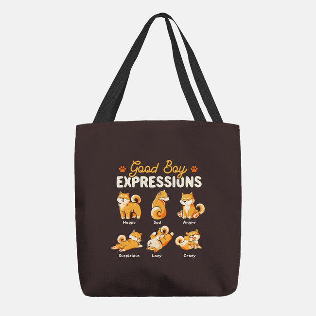 Good Boy Expressions-none basic tote bag-eduely