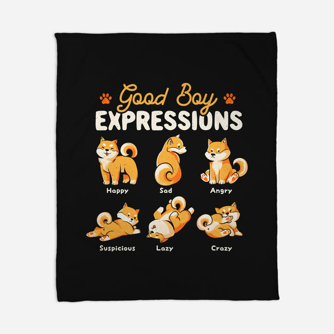 Good Boy Expressions-none fleece blanket-eduely