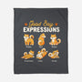 Good Boy Expressions-none fleece blanket-eduely