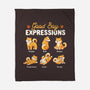 Good Boy Expressions-none fleece blanket-eduely