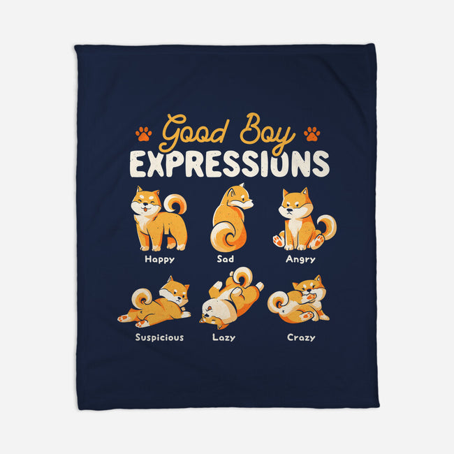 Good Boy Expressions-none fleece blanket-eduely