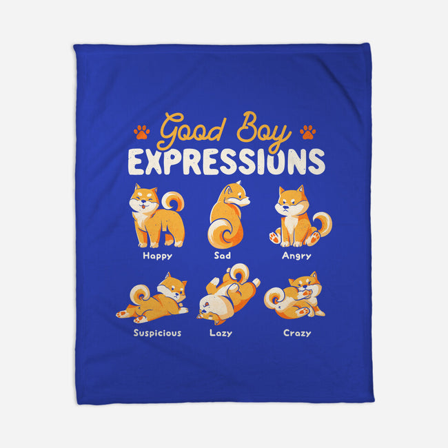 Good Boy Expressions-none fleece blanket-eduely