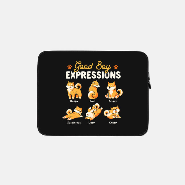 Good Boy Expressions-none zippered laptop sleeve-eduely