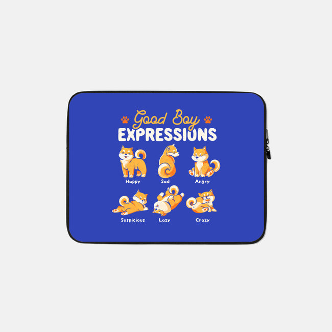 Good Boy Expressions-none zippered laptop sleeve-eduely