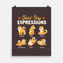 Good Boy Expressions-none matte poster-eduely