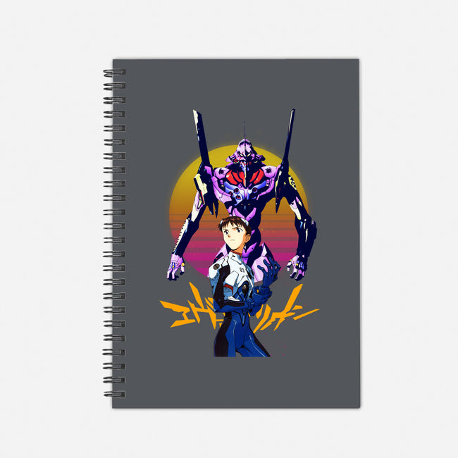 Unit 01 Shinji Ikari-none dot grid notebook-rondes