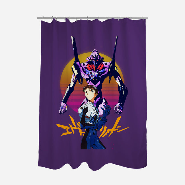 Unit 01 Shinji Ikari-none polyester shower curtain-rondes