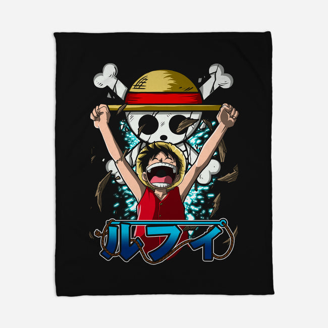 Luffy The King-none fleece blanket-Diego Oliver