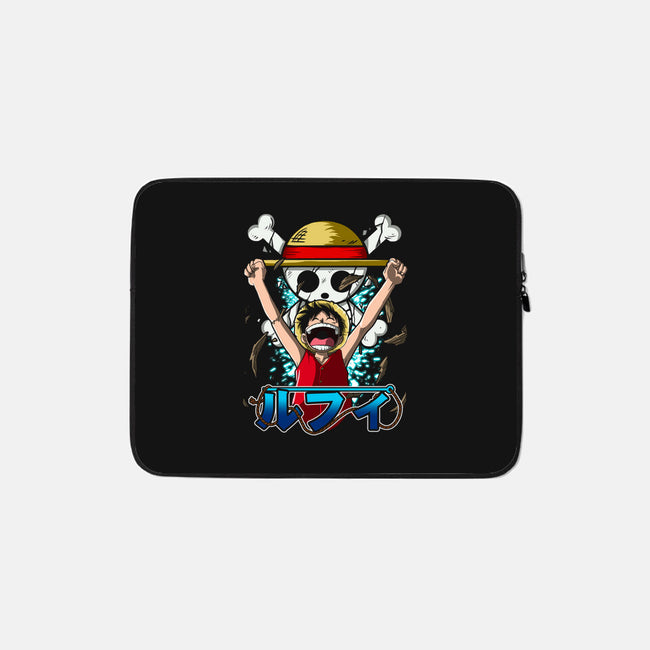 Luffy The King-none zippered laptop sleeve-Diego Oliver