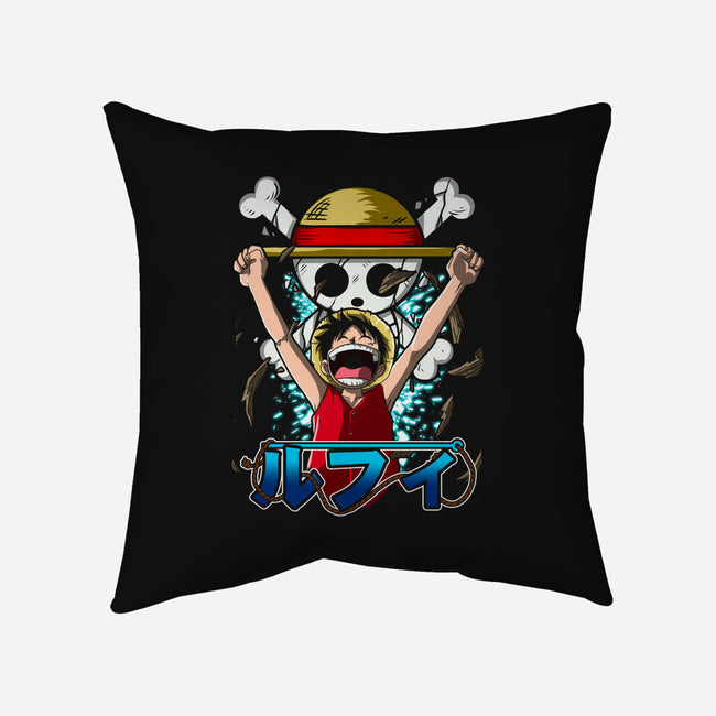 Luffy The King-none removable cover w insert throw pillow-Diego Oliver