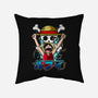 Luffy The King-none removable cover throw pillow-Diego Oliver