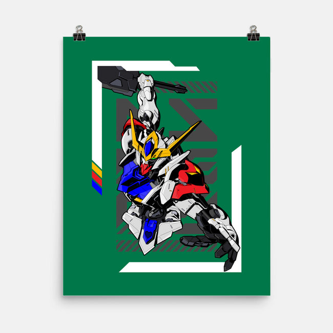 Gundam Barbatos Lupus-none matte poster-Pakyu Pashion