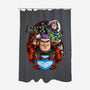 Space Ranger-none polyester shower curtain-Badbone Collections