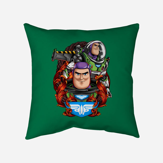 Space Ranger-none removable cover throw pillow-Badbone Collections