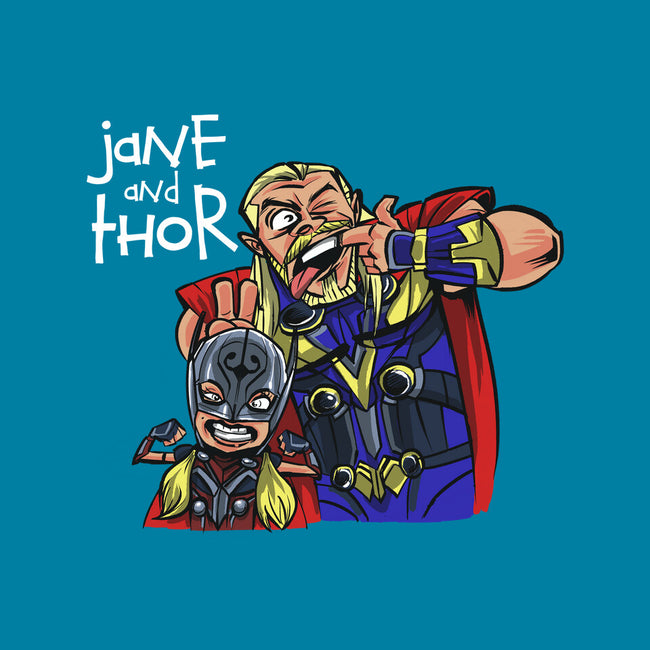 Jane And Thor-none stretched canvas-zascanauta