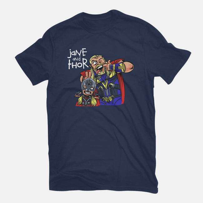 Jane And Thor-womens basic tee-zascanauta