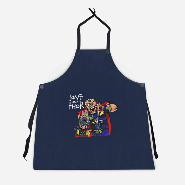 Jane And Thor-unisex kitchen apron-zascanauta