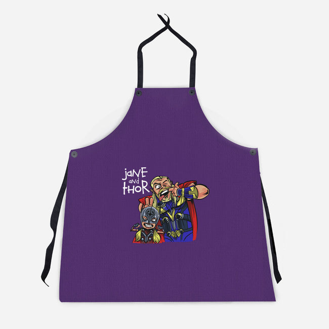 Jane And Thor-unisex kitchen apron-zascanauta