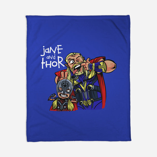 Jane And Thor-none fleece blanket-zascanauta