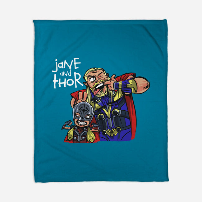 Jane And Thor-none fleece blanket-zascanauta