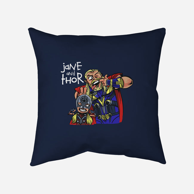 Jane And Thor-none removable cover w insert throw pillow-zascanauta